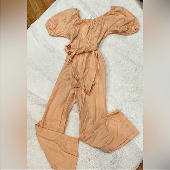 New with tags Free People Nalani Off the Shoulder jumpsuit S - Picture 7 of 8